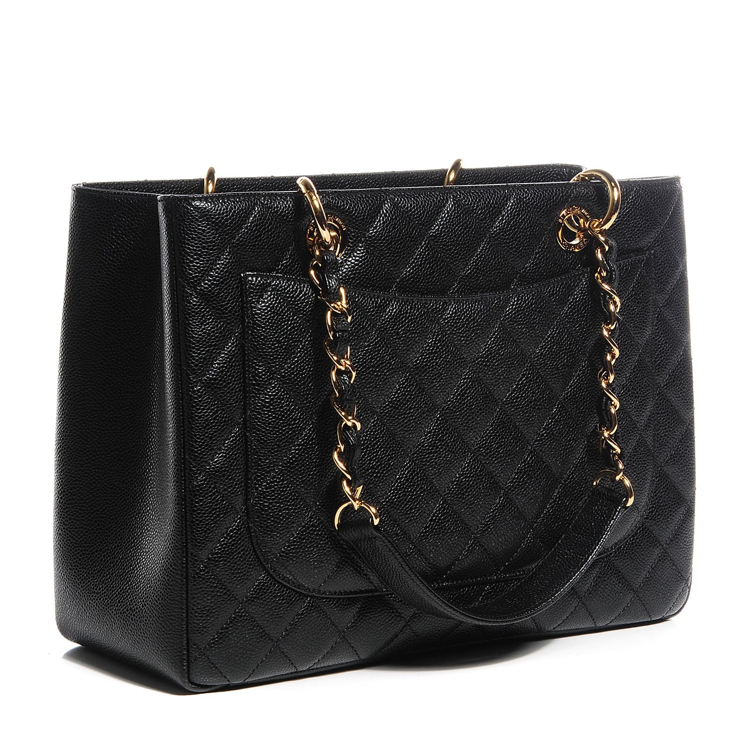 Chanel Caviar Grand Shopping Tote GST Black 3 of 8