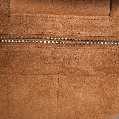 Bottega Veneta Grained Calfskin Maxi Intrecciato Medium Arco Black 5 of 8