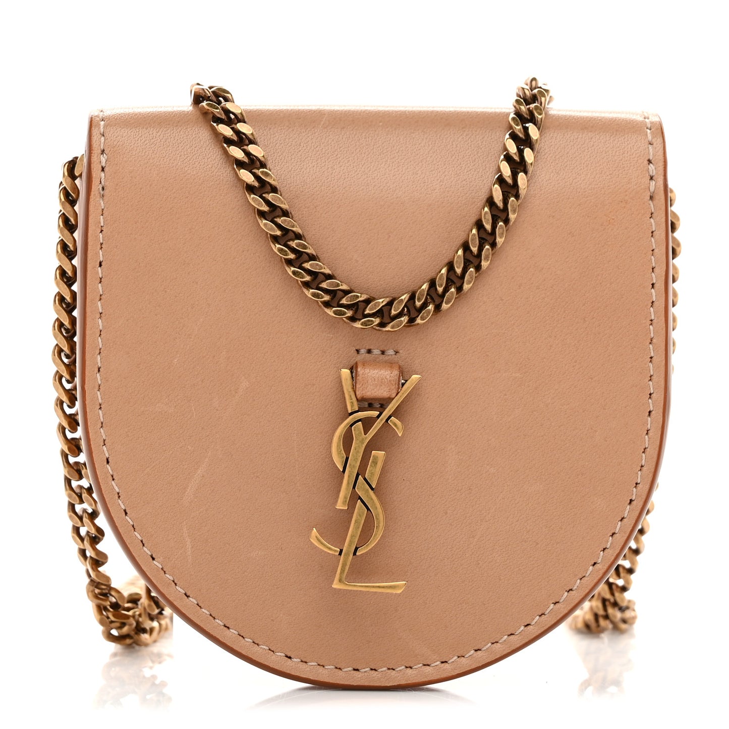Calfskin Monogram Baby Kaia Crossbody Bag Vintage Brown