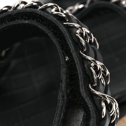 Chanel Lambskin Chain Sandals 35 Black 11 of 15
