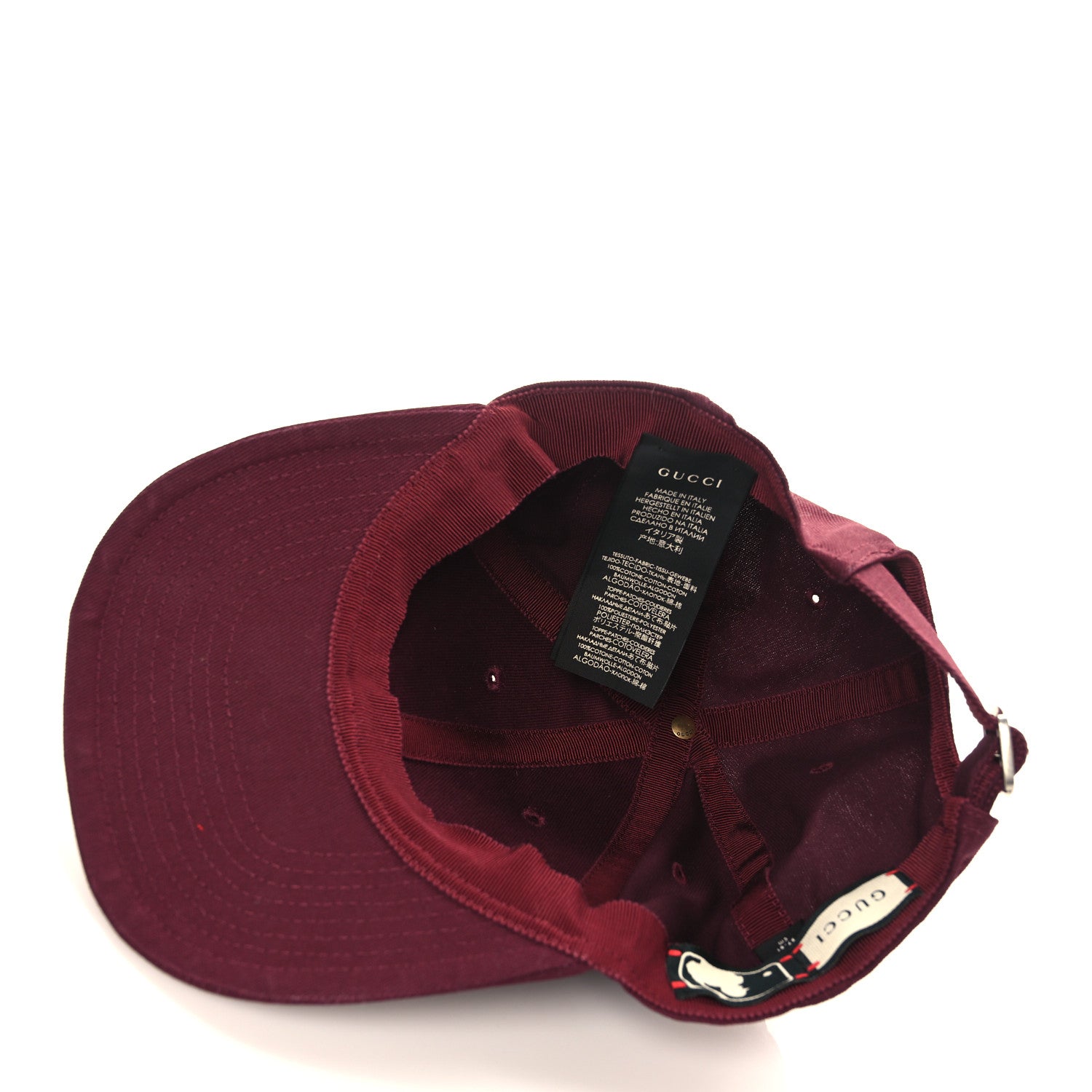 Gucci X MLB Cotton NY Yankees Baseball Hat 57-61 Lacquer 4 of 8