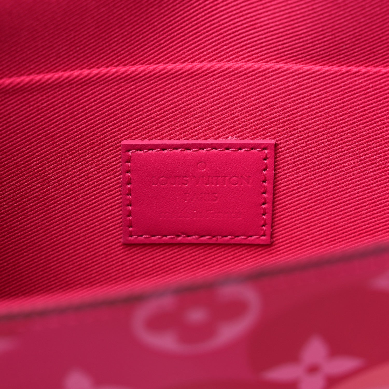 Louis Vuitton Vernis Valentine Pochette Felicie Chain Wallet Fuchsia 7 of 10