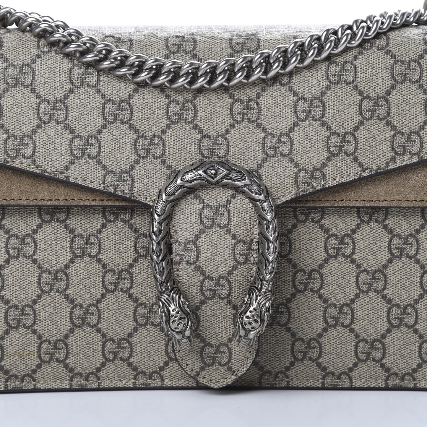 GG Supreme Monogram Small Dionysus Shoulder Bag Taupe