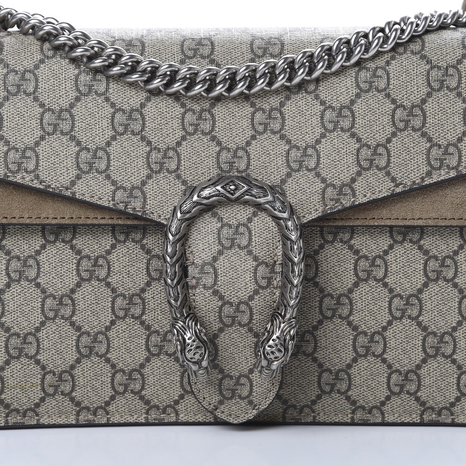 Gucci GG Supreme Monogram Small Dionysus Shoulder Bag Taupe 12 of 12