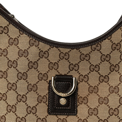 Gucci Monogram Medium Abbey D Ring Hobo Brown 8 of 10