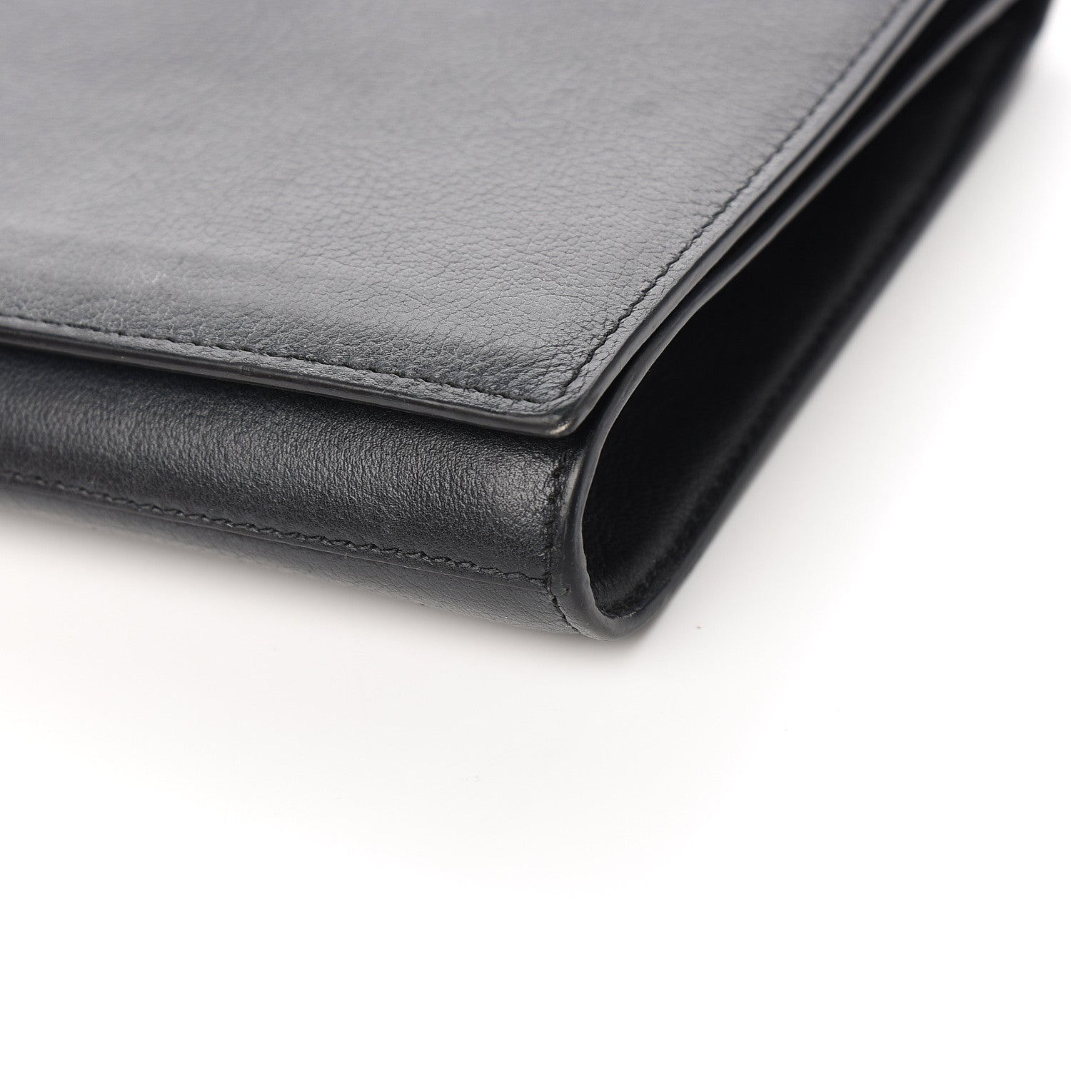 Saint Laurent Calfskin Monogram Large Belle De Jour Clutch Black 5 of 8