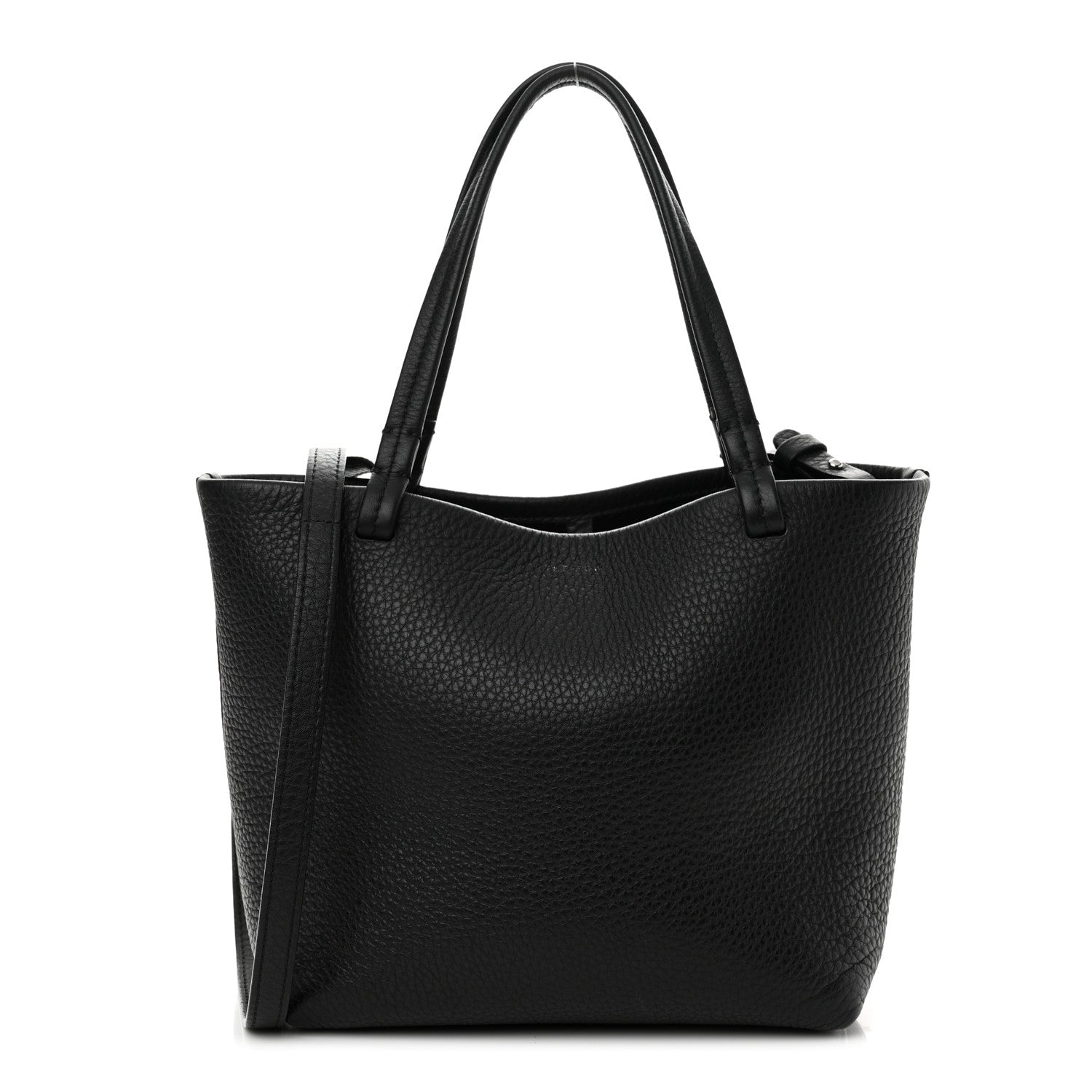 The Row Grained Calfskin Small Park Tote Black 1 of 16