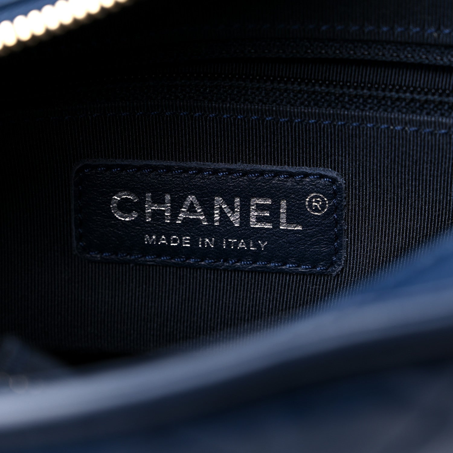 Chanel Aged Calfskin Quilted Small Gabrielle Hobo Blue 6 of 11
