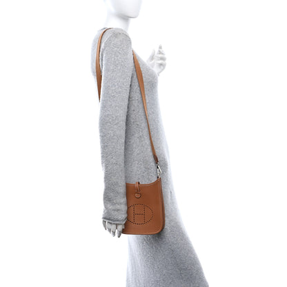 Hermes Taurillon Clemence Evelyne TPM Gold 2 of 11