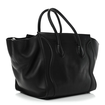 Celine Smooth Calfskin Medium Phantom Luggage Black 2 of 5