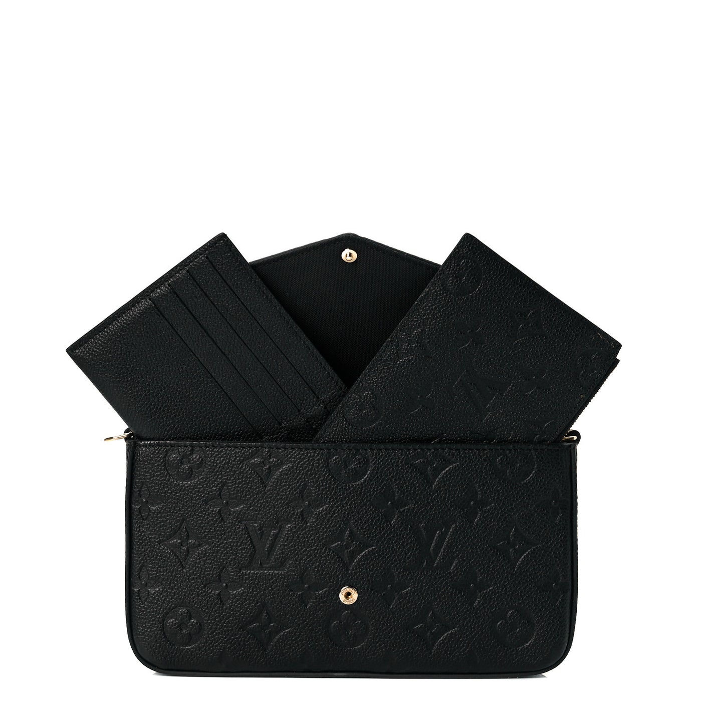 Empreinte Pochette Felicie Chain Wallet Black