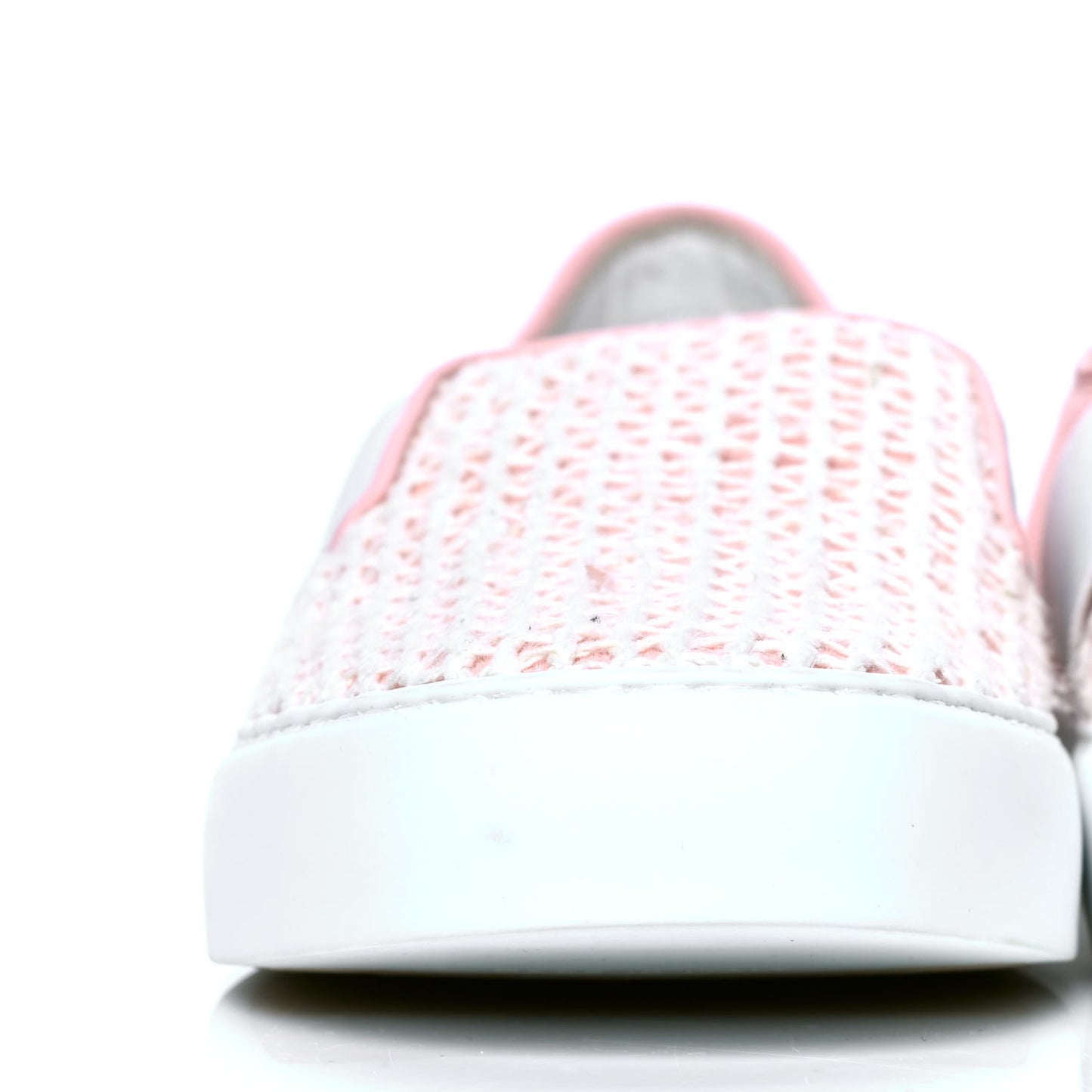 Fabric Mesh Sneakers 36.5 White Pink