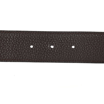 Hermes Box Togo 32mm Constance H Belt 100 Black Chocolate 3 of 9