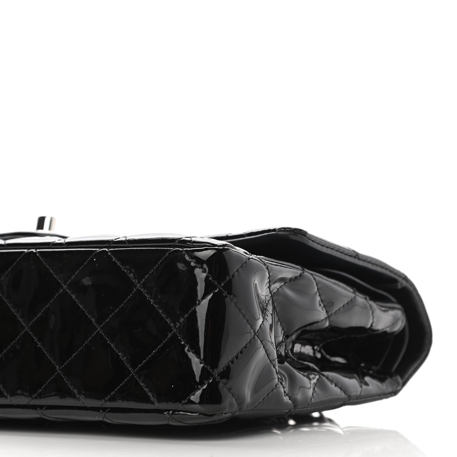Chanel Patent Quilted Medium Double Flap Black 10 of 12