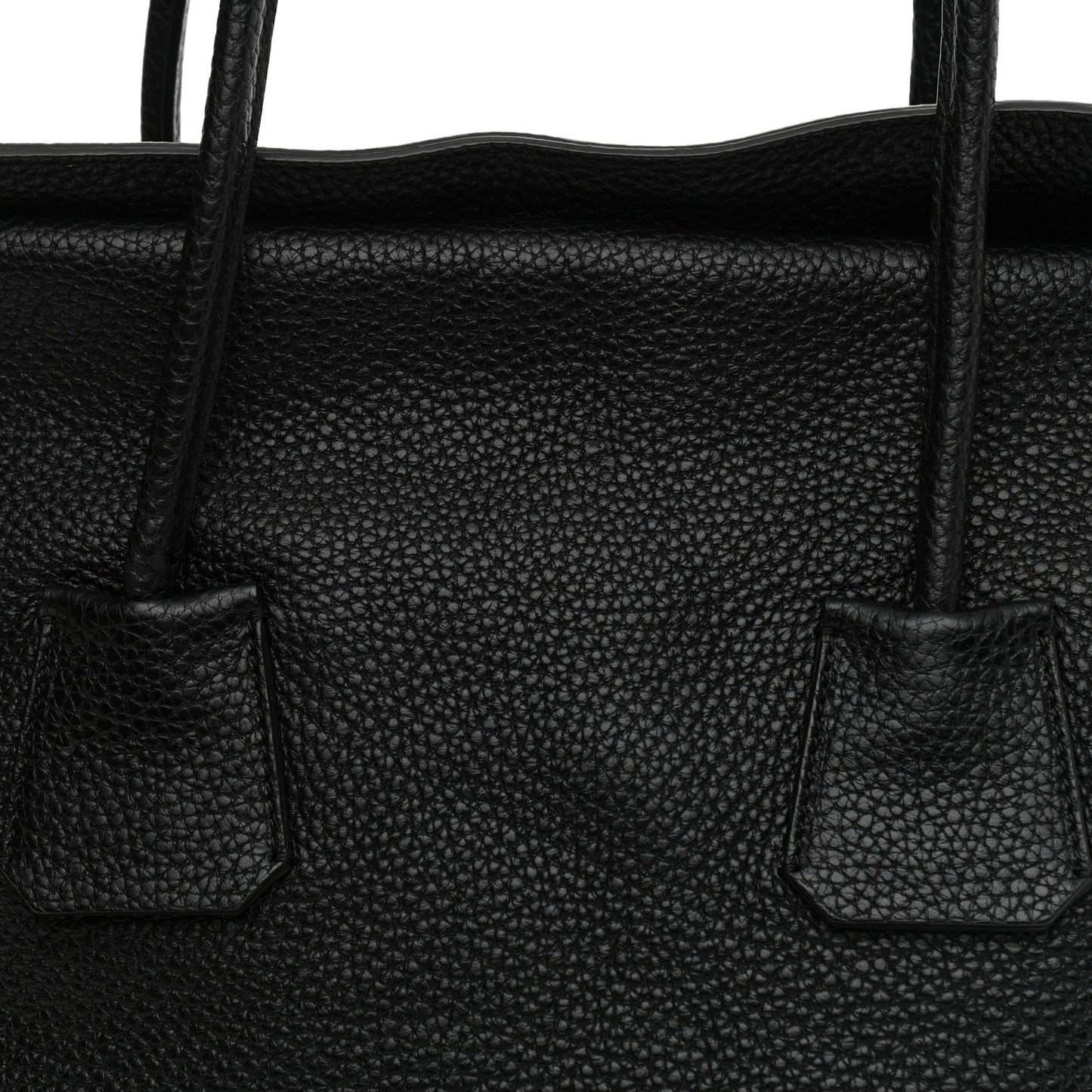 London Grainy Calfskin Medium Baynard Tote Black