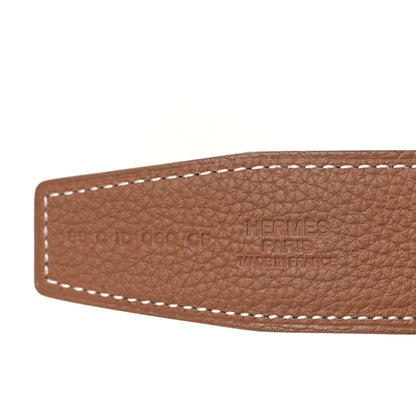 Hermes Box Togo 32mm H Belt 85 34 Black Gold 3 of 5