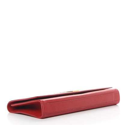 Saint Laurent Calfskin Classic Monogram Cassandre Clutch Rouge Orient 4 of 19