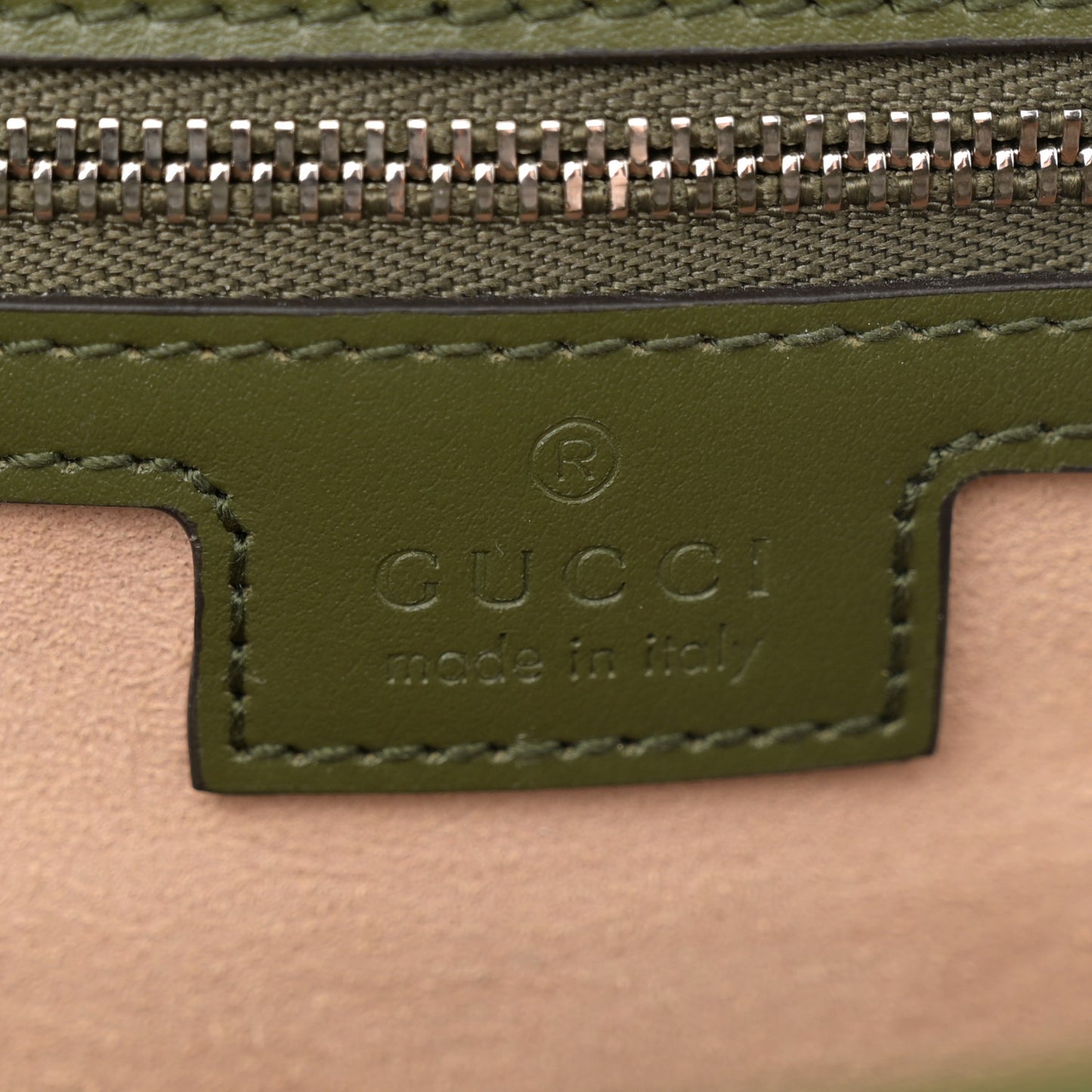 Calfskin Matelasse Aria Small GG Marmont Shoulder Bag Military Wood