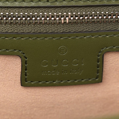 Gucci Calfskin Matelasse Aria Small GG Marmont Shoulder Bag Military Wood 6 of 10