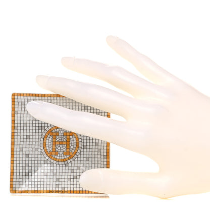 Hermes Porcelain Mosaique Au 24 Square Plate N°1 Gold 2 of 6