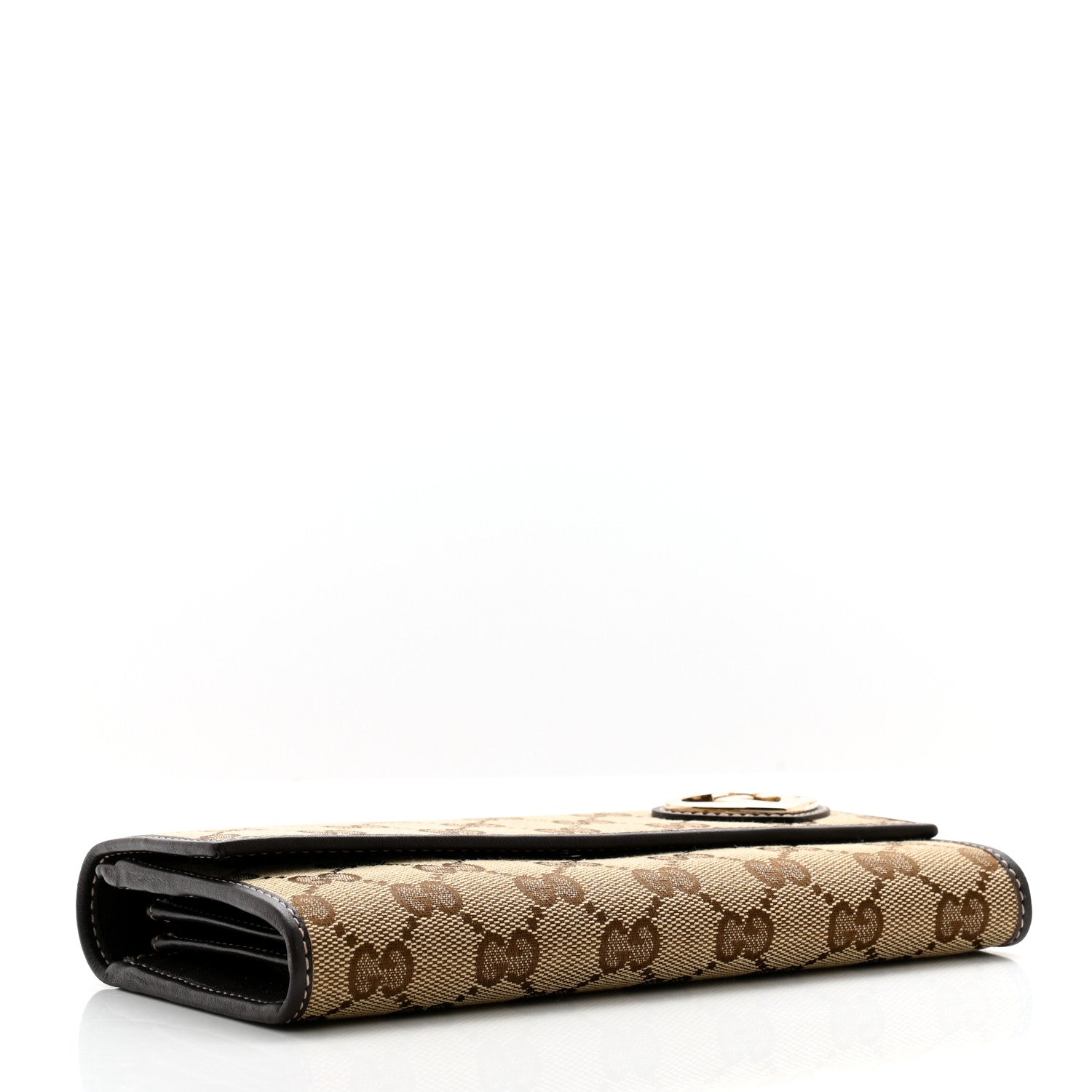 Gucci Monogram Lovely Heart Continental Wallet Brown 4 of 11