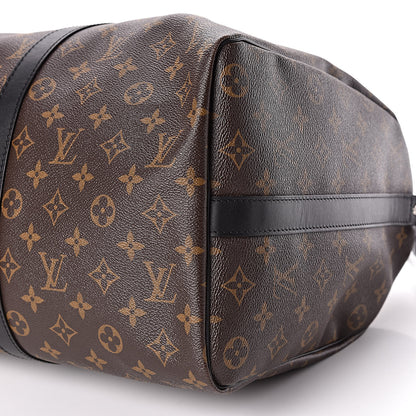 Louis Vuitton Monogram Macassar Keepall Bandouliere 45 9 of 10