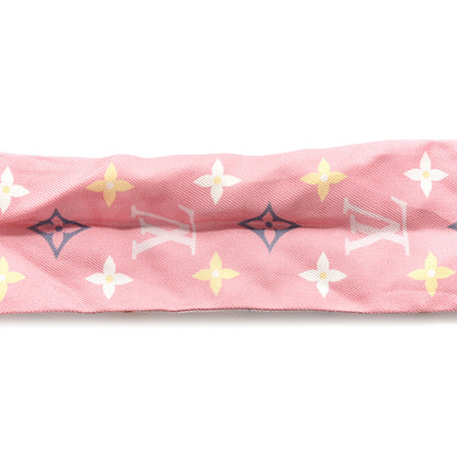 Louis Vuitton Silk Monogram Flowers Forever Bandeau Rose Clair 5 of 5