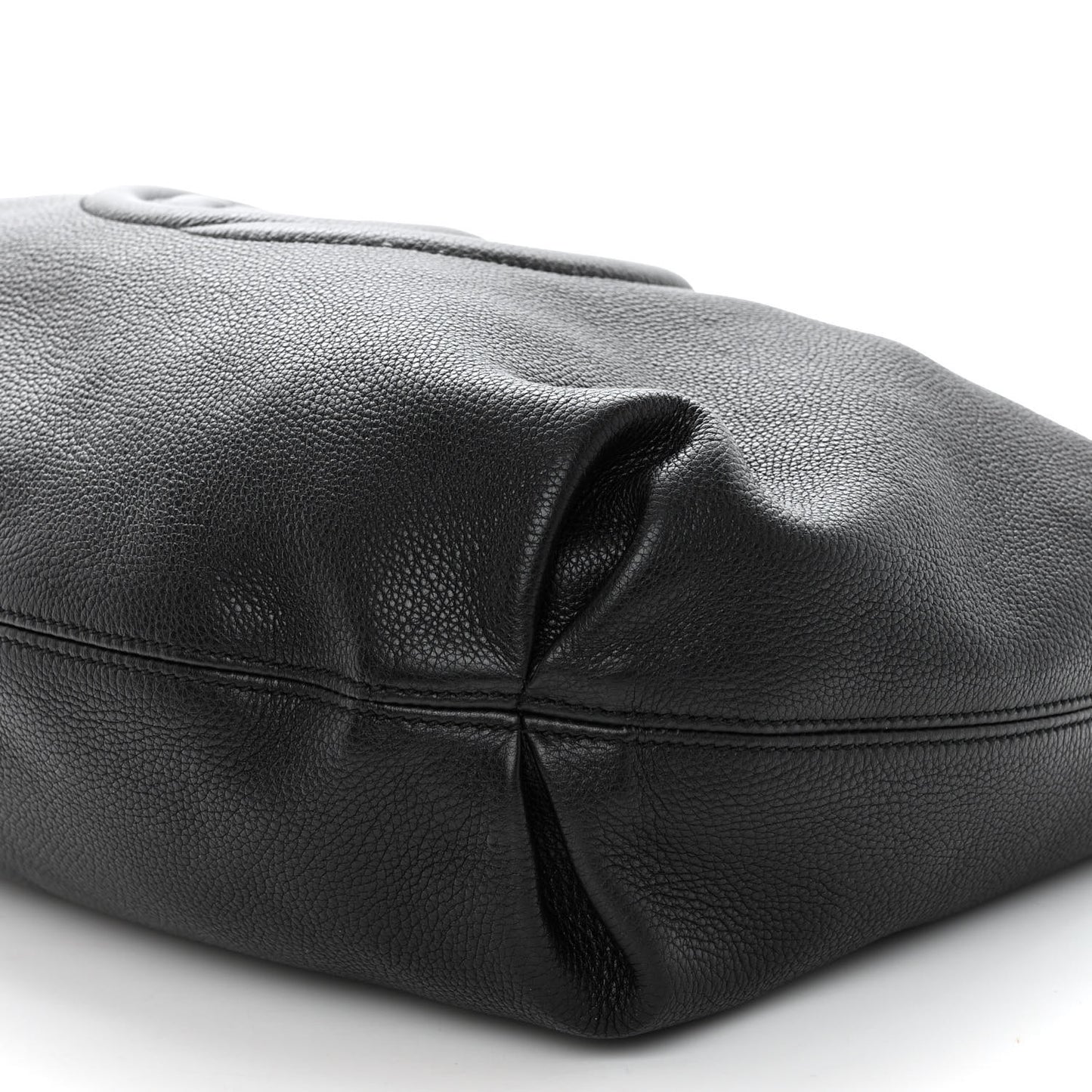 Pebbled Calfskin Soho Hobo Black