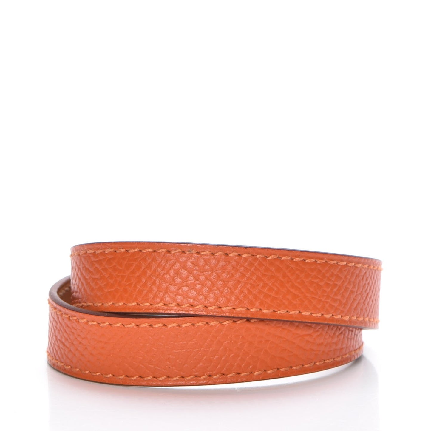 Epsom Kelly Double Tour Bracelet S Orange