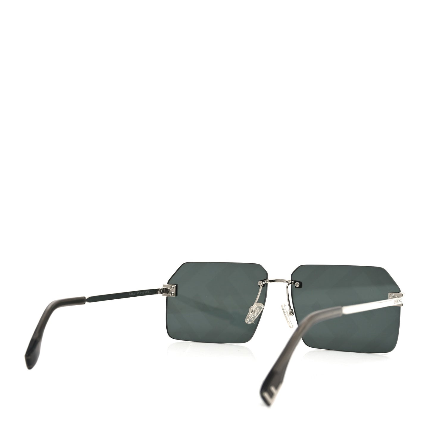 Metal Sky Rectangular Sunglasses FE40043U Black