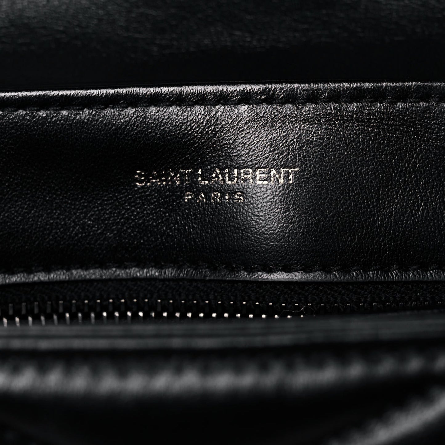 Calfskin Y Quilted Monogram Toy Loulou Crossbody Bag Black