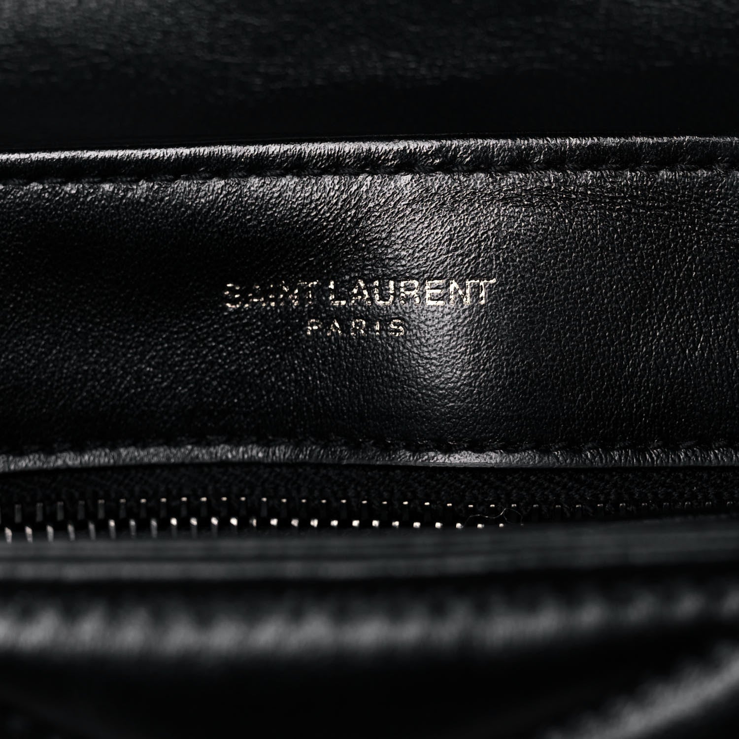 Saint Laurent Calfskin Y Quilted Monogram Toy Loulou Crossbody Bag Black 6 of 11