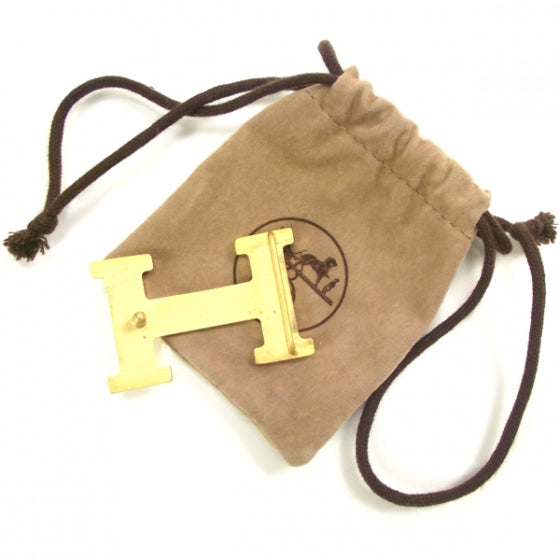 Hermes H Belt Buckle Gold 2 of 4