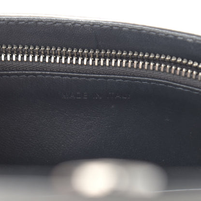 Christian Dior Metallic Patent Micro-Cannage Diorama Wallet on Chain Pouch Silver 6 of 12