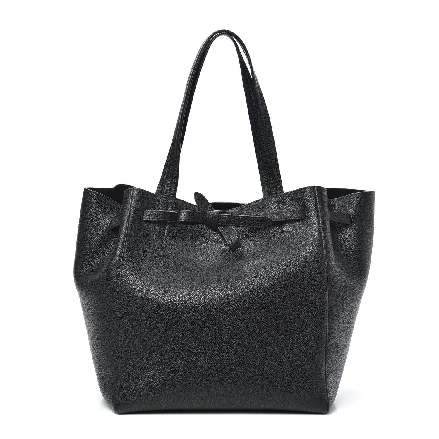 Celine Soft Grained Calfskin Small Belt Cabas Phantom Black 1 of 9