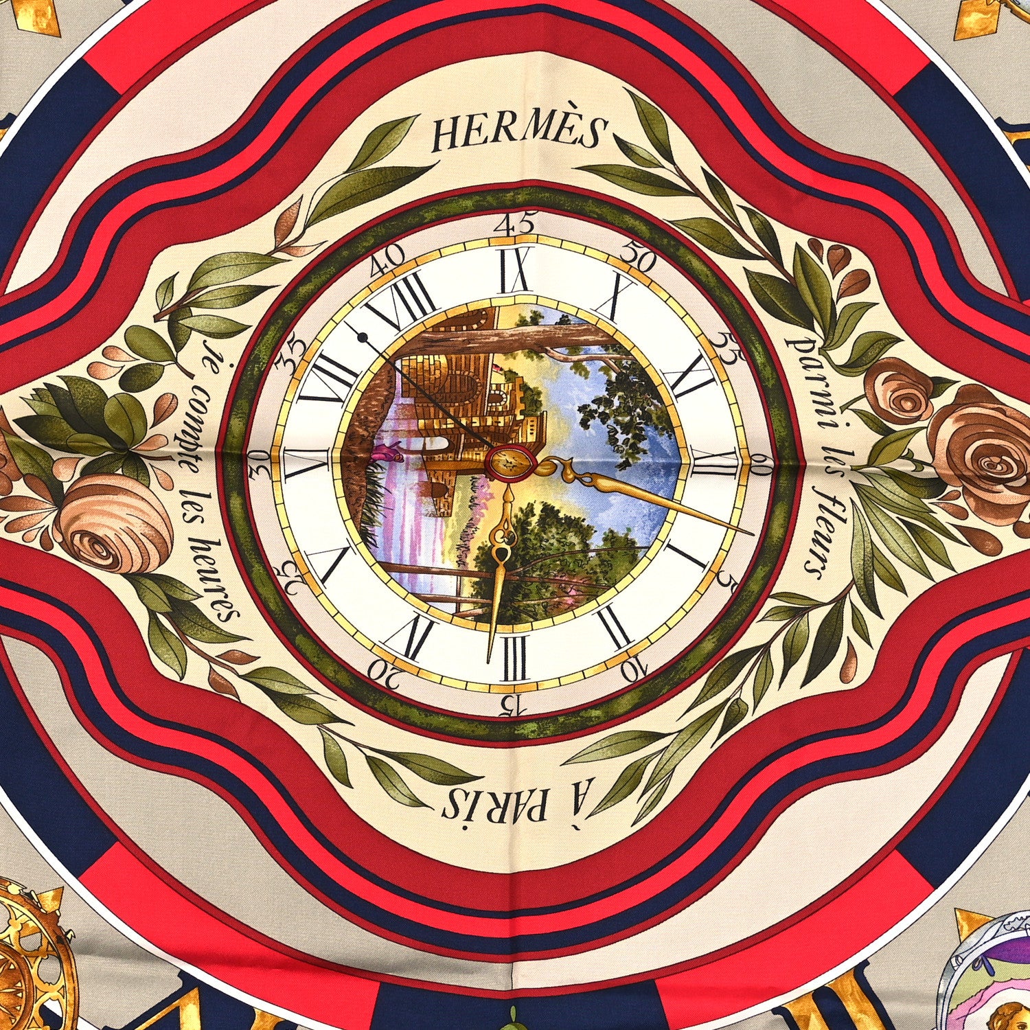 Hermes Silk Parmi Les Fleurs Scarf 90 2 of 3