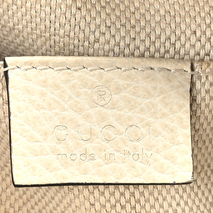 Gucci Dollar Calfskin Bi-Color Small Soho Disco Bag Mystic White Black 6 of 9