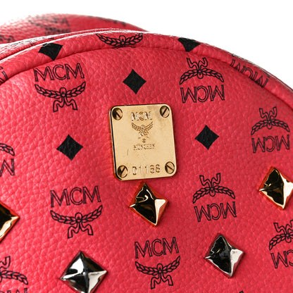 MCM Visetos Medium Sprinkle Stud Stark Backpack Corail 7 of 7