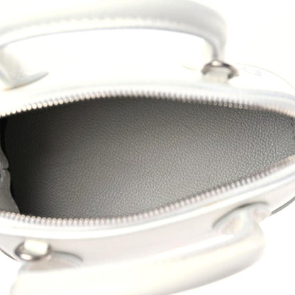 Balenciaga Grained Calfskin XXS Ville Top Handle Bag White Black 5 of 10