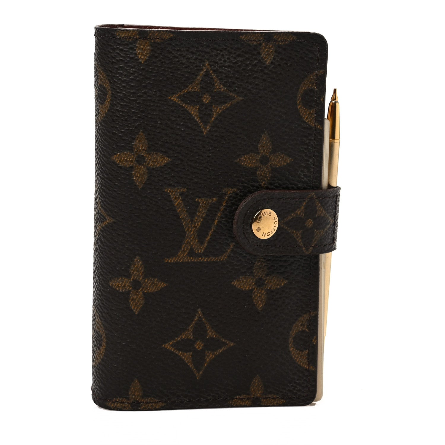 Louis Vuitton Monogram Mini Agenda Cover w Pencil 1 of 8