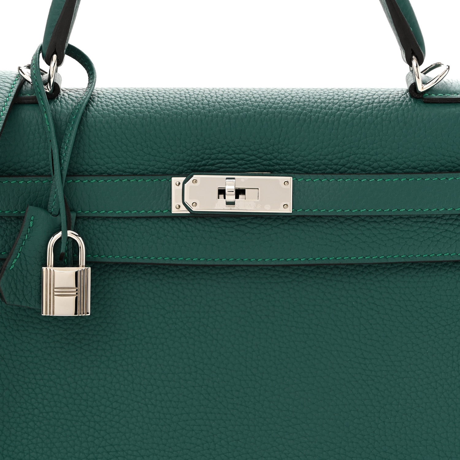 Hermes Togo Kelly Retourne 32 Malachite 8 of 11