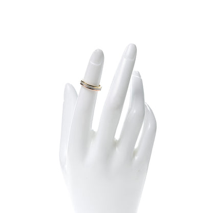 Cartier 18K White Yellow Pink Gold Diamond 3.5mm Vendome Louis Cartier Wedding Band Ring 46 3.75 2 of 4