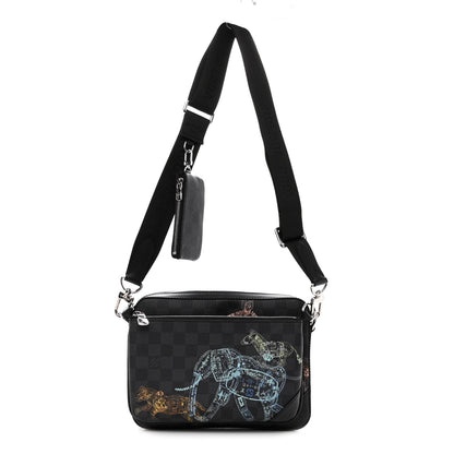 Louis Vuitton Damier Graphite Wild Animals Trio Messenger 3 of 11