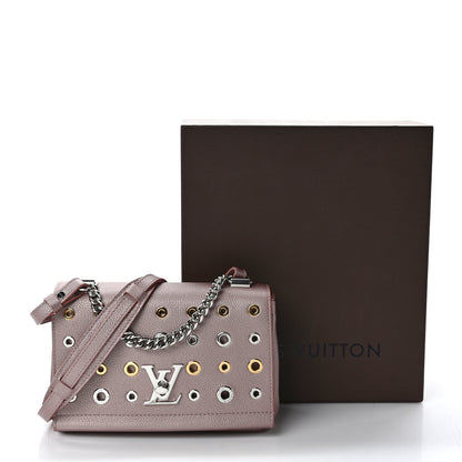 Louis Vuitton Soft Calfskin Eyelet Lockme II Chain Bag BB Rose Gold 9 of 9