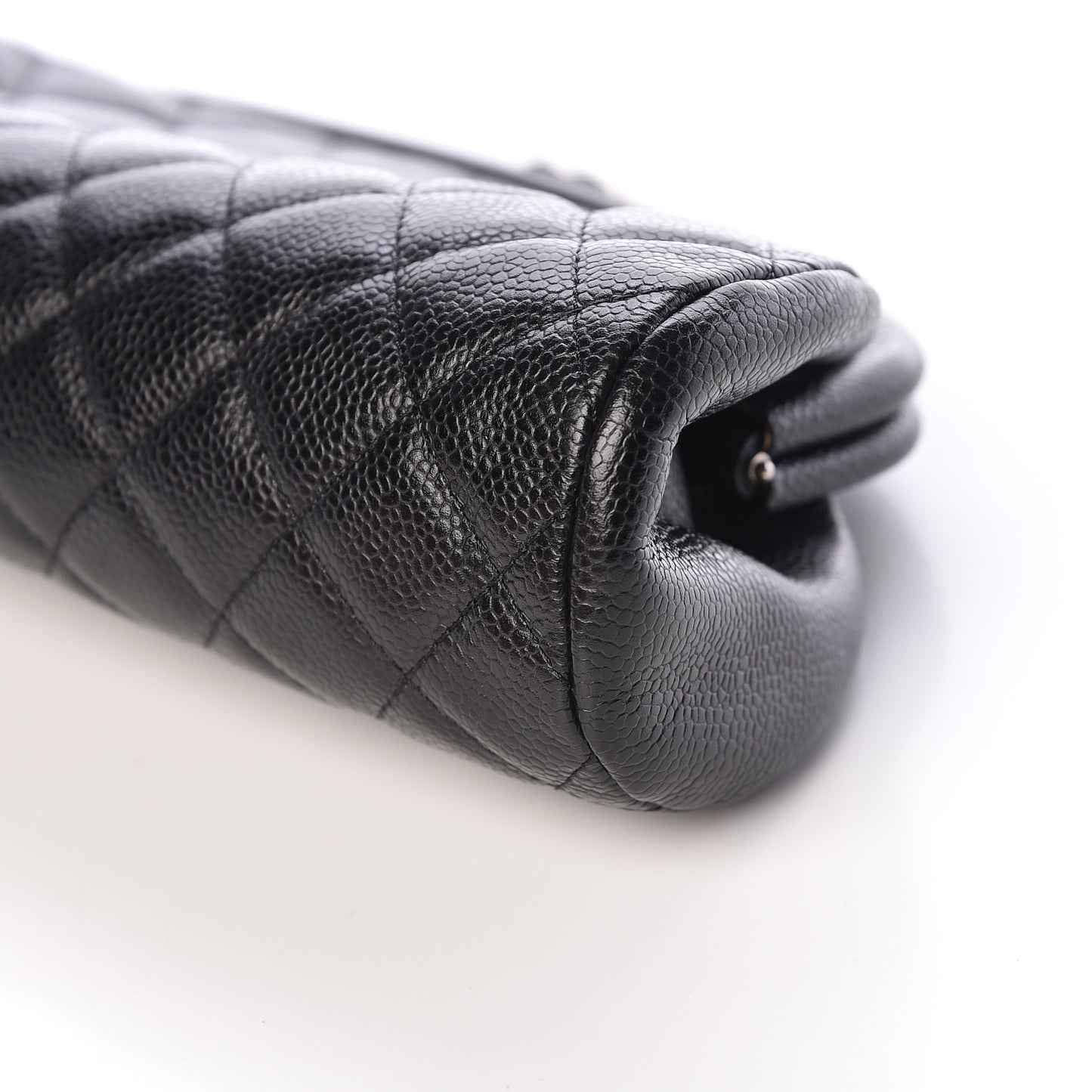 Caviar Quilted Timeless Clutch Black