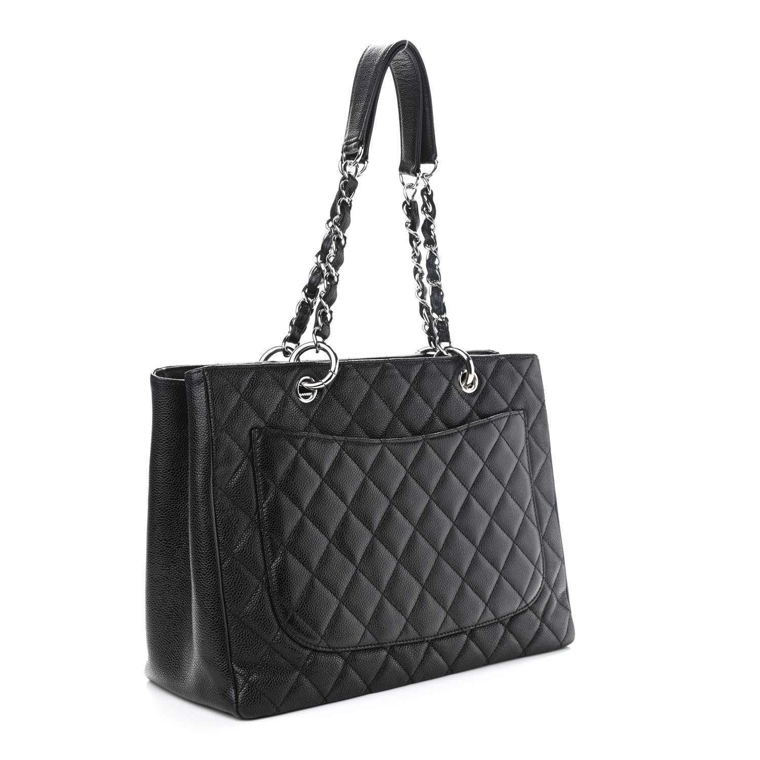 Chanel Caviar Quilted Grand Shopping Tote GST Black 2 of 8