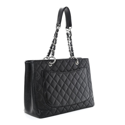 Chanel Caviar Quilted Grand Shopping Tote GST Black 2 of 8