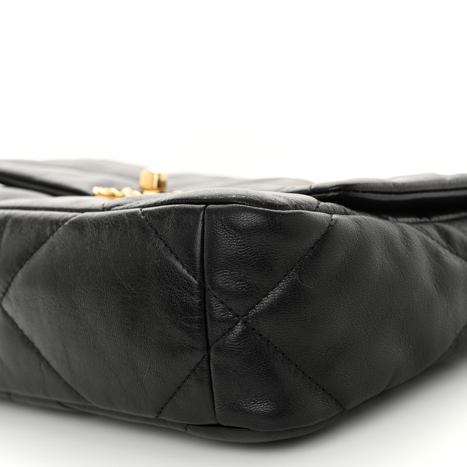 Chanel Goatskin Quilted Medium Chanel 19 Flap Black 10 of 10