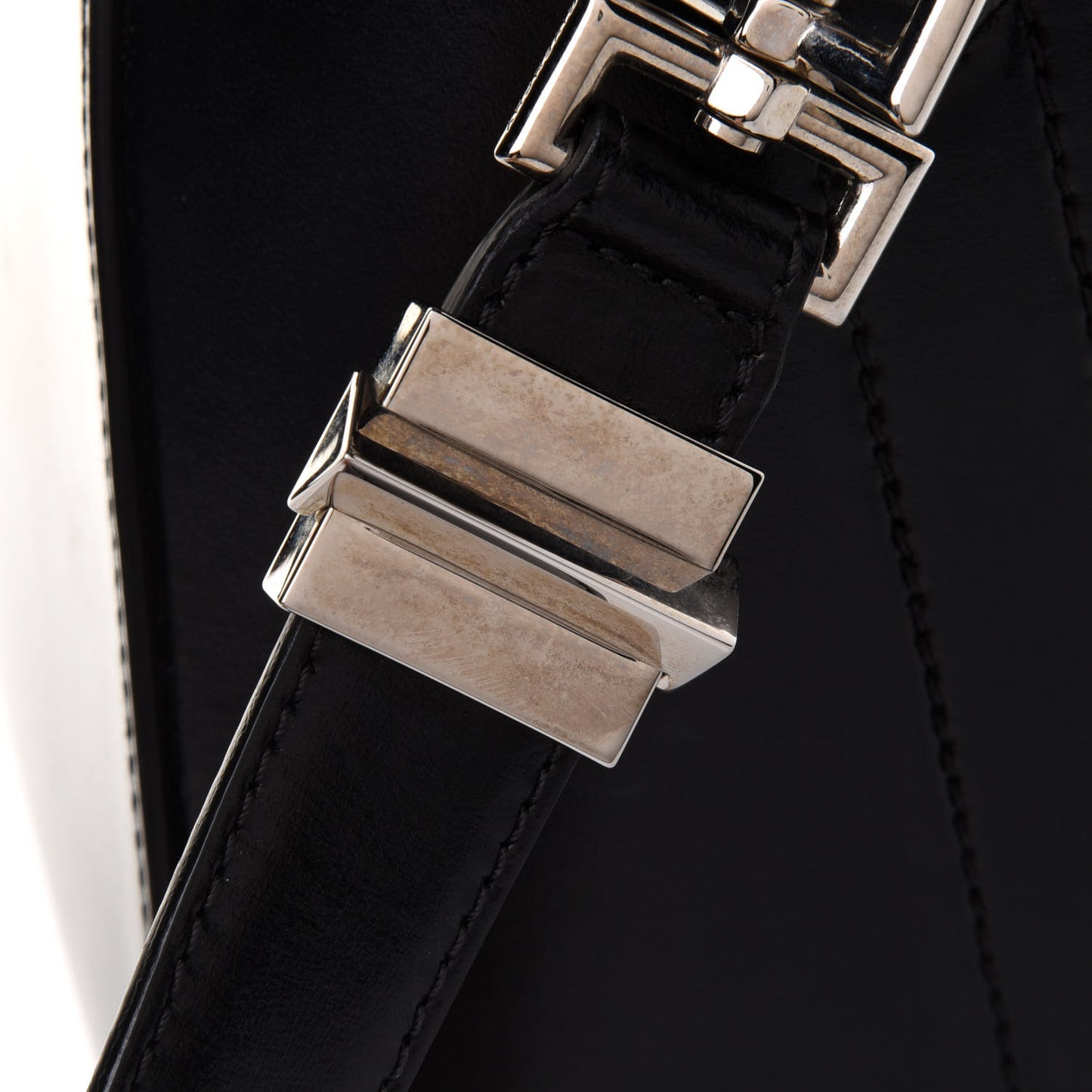 Shiny Lord Calfskin Small Antigona Black