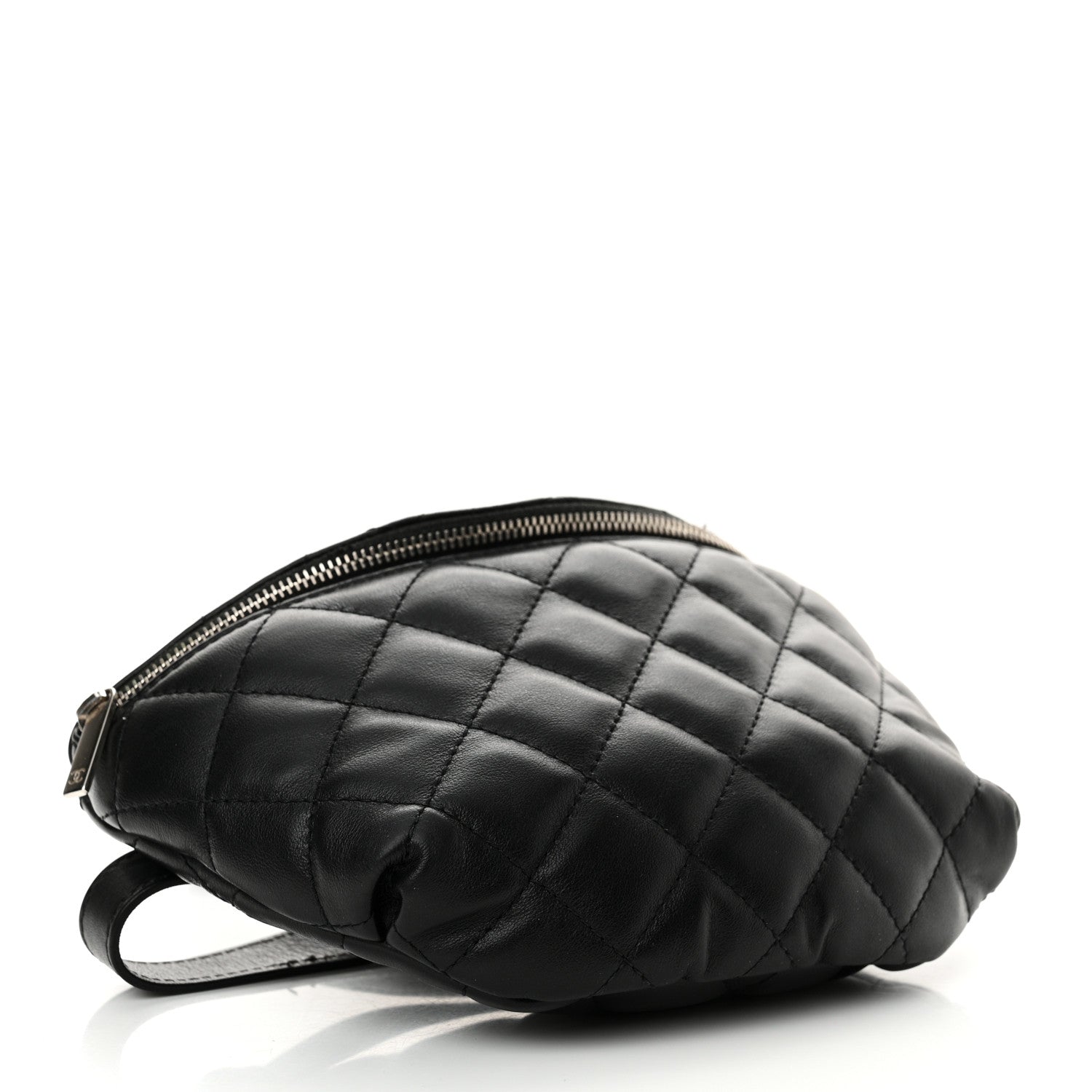 Chanel Calfskin Quilted Waist Belt Bag Black 4 of 11